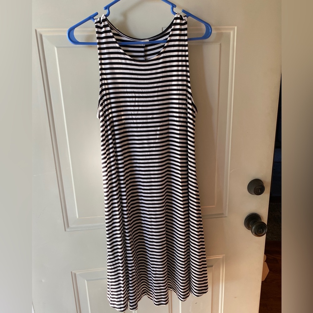 Led Navy swing dress